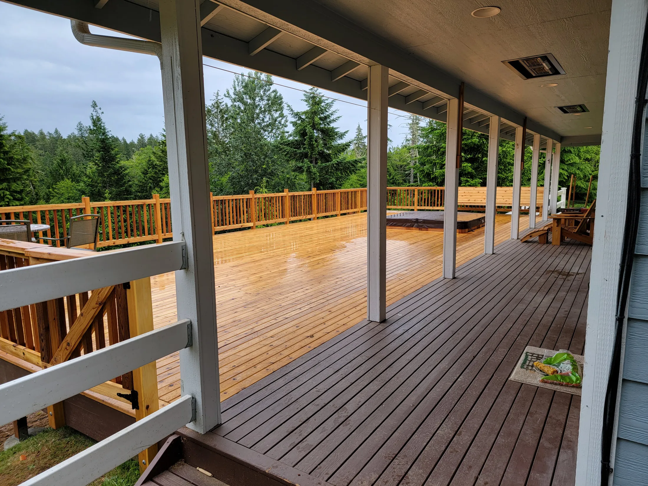 Seabeck Deck and Hot tub